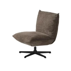 LykkeHome Fauteuils|Fraes Fauteuil bruin chenille