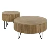 Kalfort Salontafels|Francis Salontafel set van 2 rond Mangohout