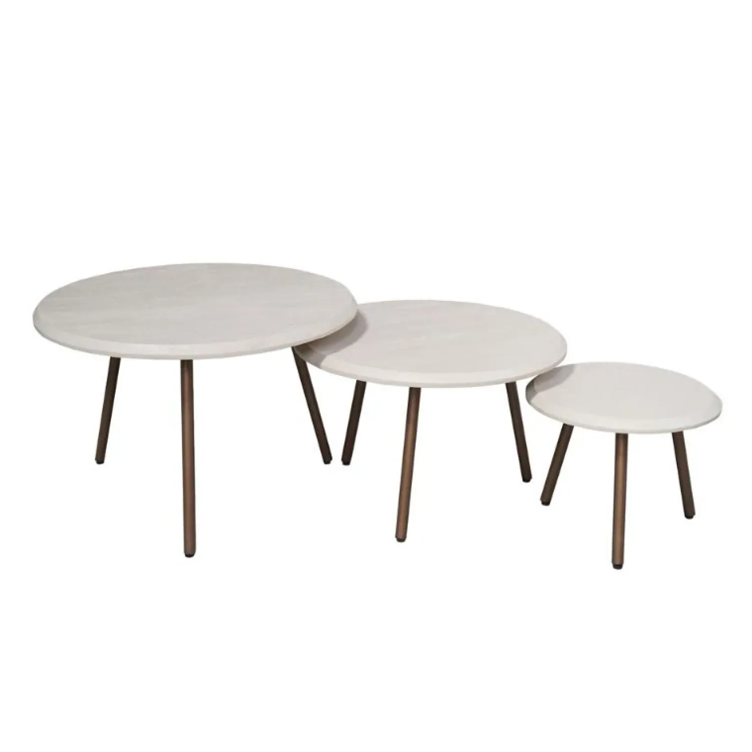 Furndea Salontafels|Franklin salontafel set van 3 zand