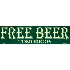Cavetown Metalen Borden|Free Beer - metalen bord