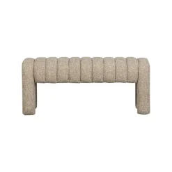 WOOOD Eetkamerbanken|Eetkamerbanken|Frex Bankje Bouclé Bruin 110cm