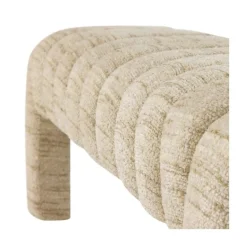 WOOOD Eetkamerbanken|Eetkamerbanken|Frex Bankje Bouclé Naturel 110cm