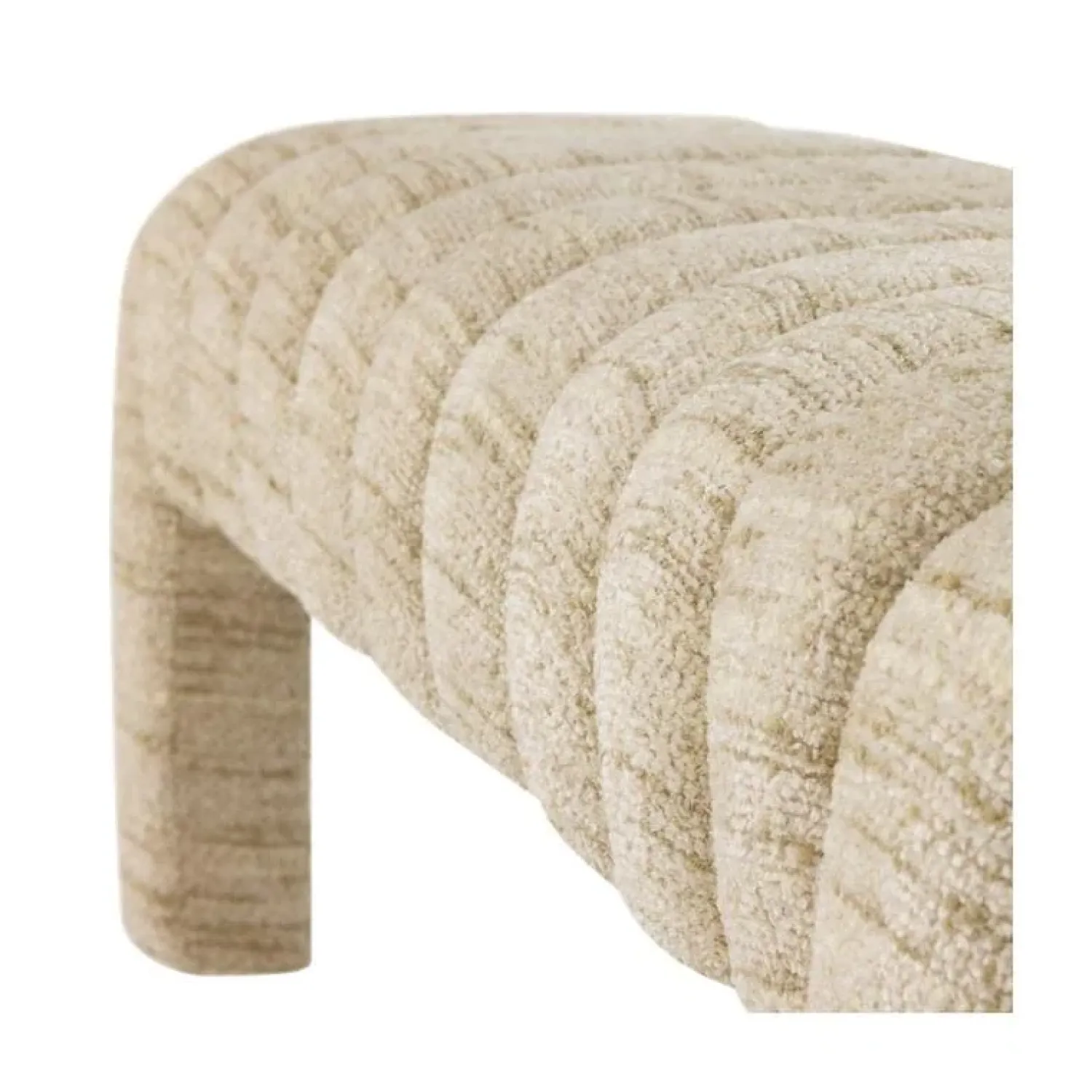 WOOOD Eetkamerbanken|Eetkamerbanken|Frex Bankje Bouclé Naturel 110cm