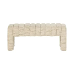 WOOOD Eetkamerbanken|Eetkamerbanken|Frex Bankje Bouclé Naturel 110cm