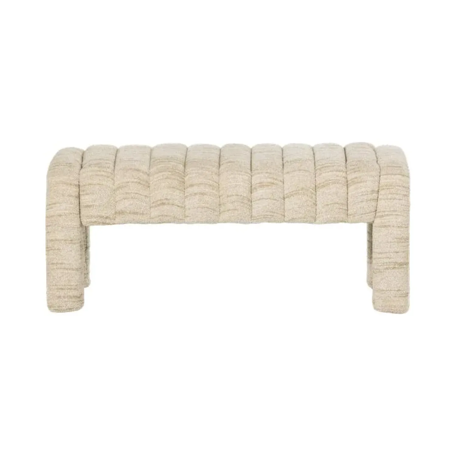 WOOOD Eetkamerbanken|Eetkamerbanken|Frex Bankje Bouclé Naturel 110cm