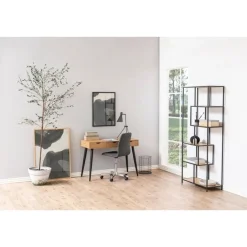 Nordhavn Bureautafels|Freya Bureau Hout met zwarte poten 110cm