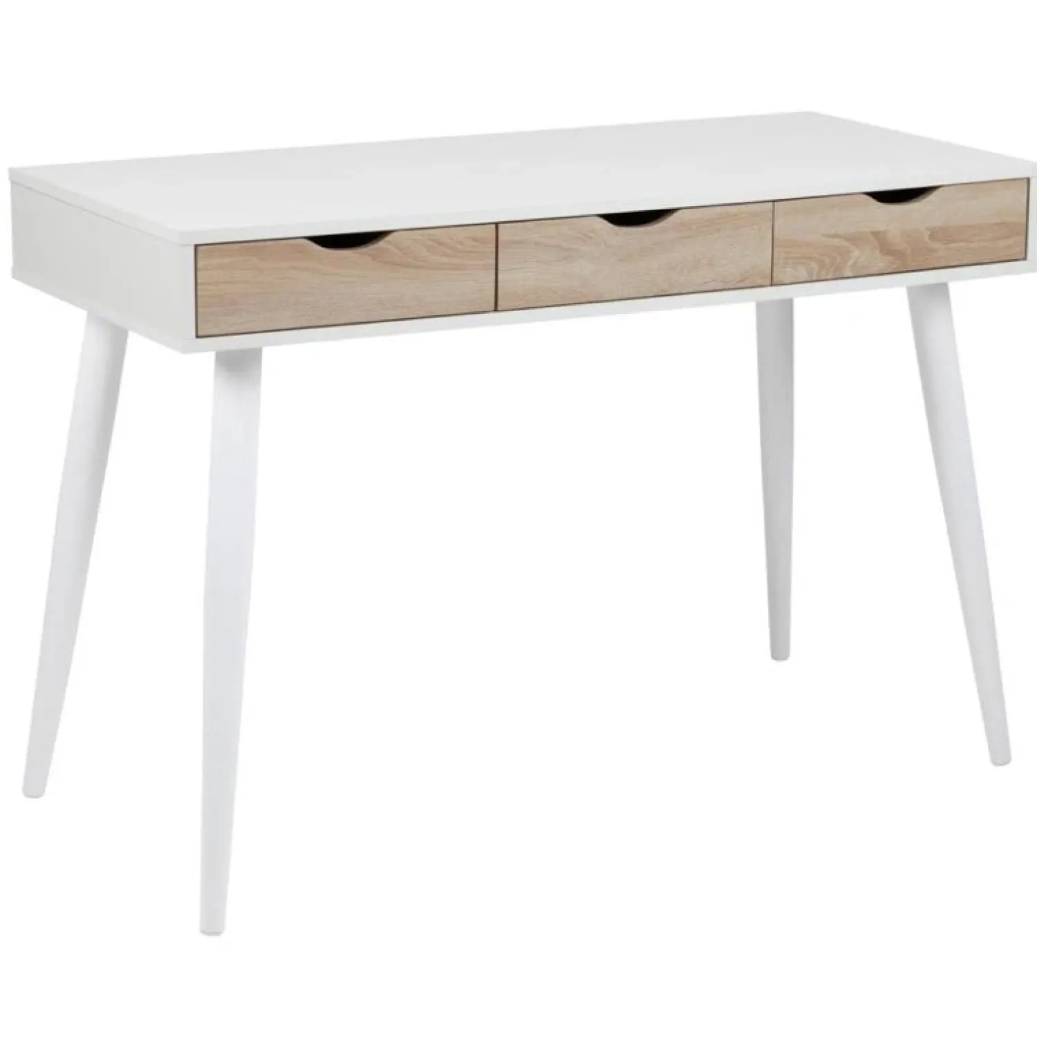 Nordhavn Bureautafels|Freya Bureau Wit met Hout 110cm