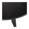 WOOOD Eettafels|Fries Eettafel rond eiken blacknight 129cm