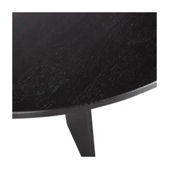 WOOOD Eettafels|Fries Eettafel rond eiken blacknight 129cm