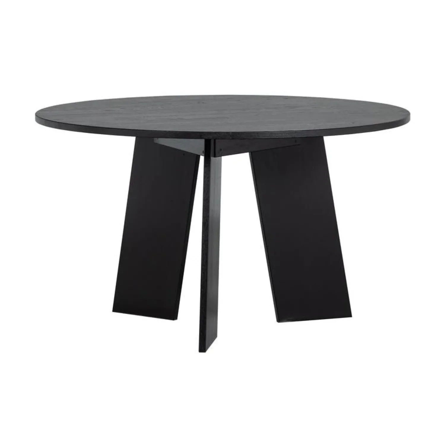 WOOOD Eettafels|Fries Eettafel rond eiken blacknight 129cm
