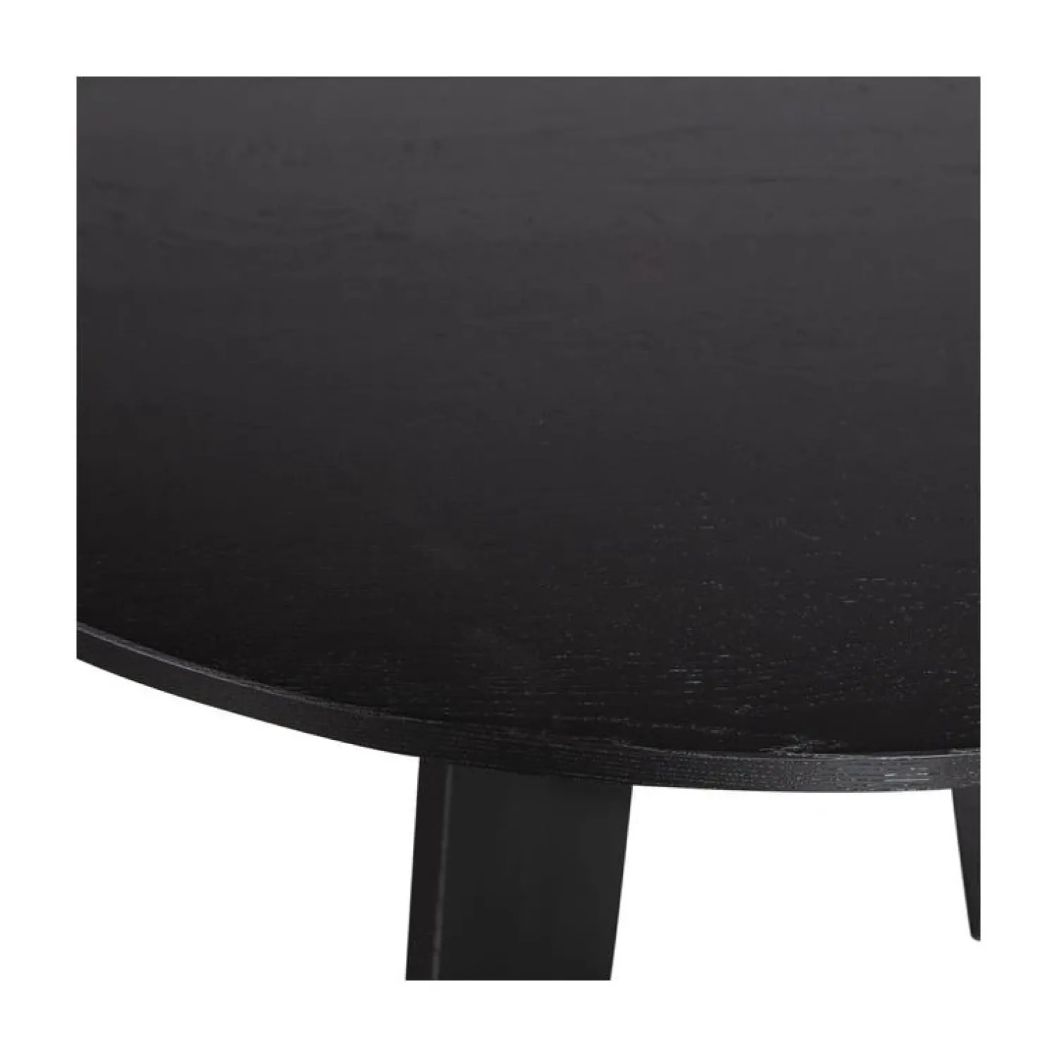 WOOOD Eettafels|Fries Eettafel rond eiken blacknight 129cm