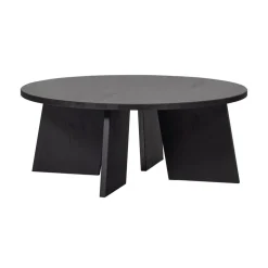 WOOOD Salontafels|Fries Salontafel eiken blacknight 90cm