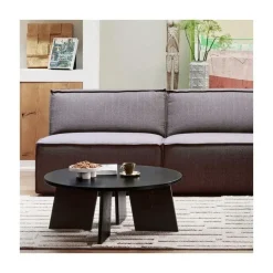 WOOOD Salontafels|Fries Salontafel eiken blacknight 90cm
