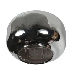 Steinmex Plafondlampen|Gabriella 3-lichts Plafondlamp Smoke Glas