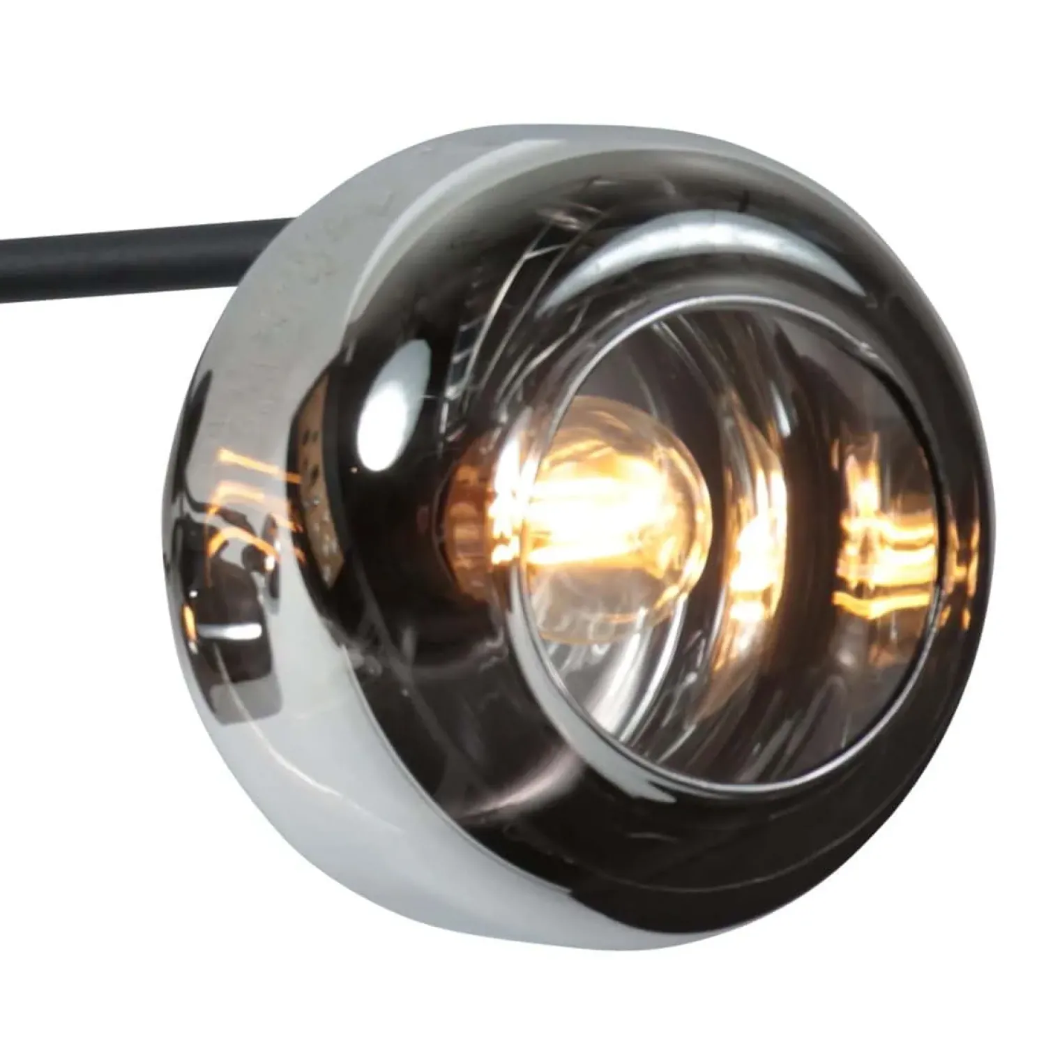 Steinmex Plafondlampen|Gabriella 3-lichts Plafondlamp Smoke Glas