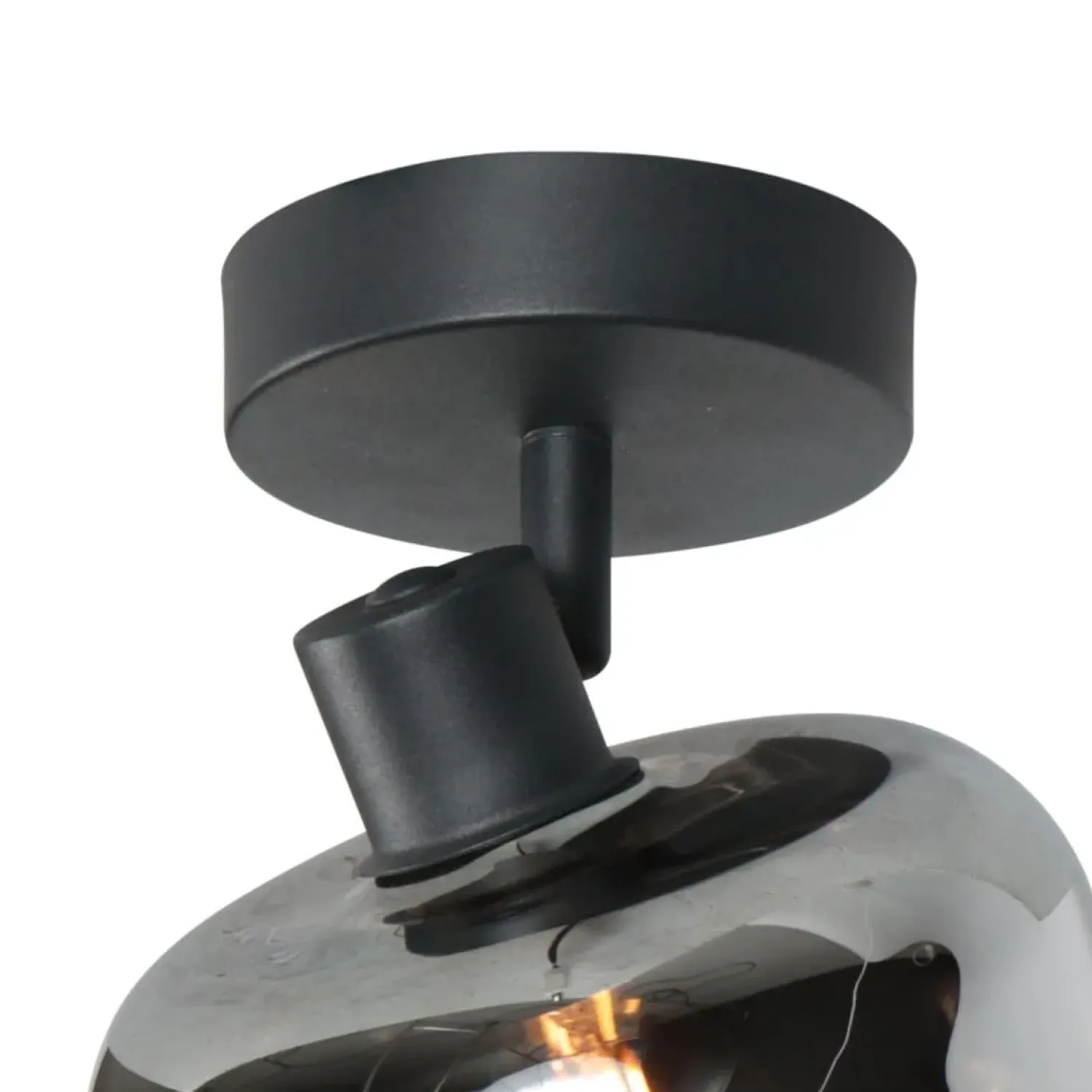 Steinmex Spots|Gabriella 1-lichts Spot Smoke Glas