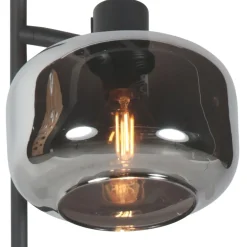 Steinmex Tafellampen|Gabriella 1-lichts Tafellamp Smoke Glas