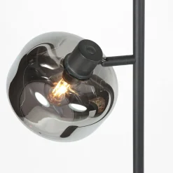Steinmex Vloerlampen|Gabriella 2-lichts Vloerlamp Smoke Glas