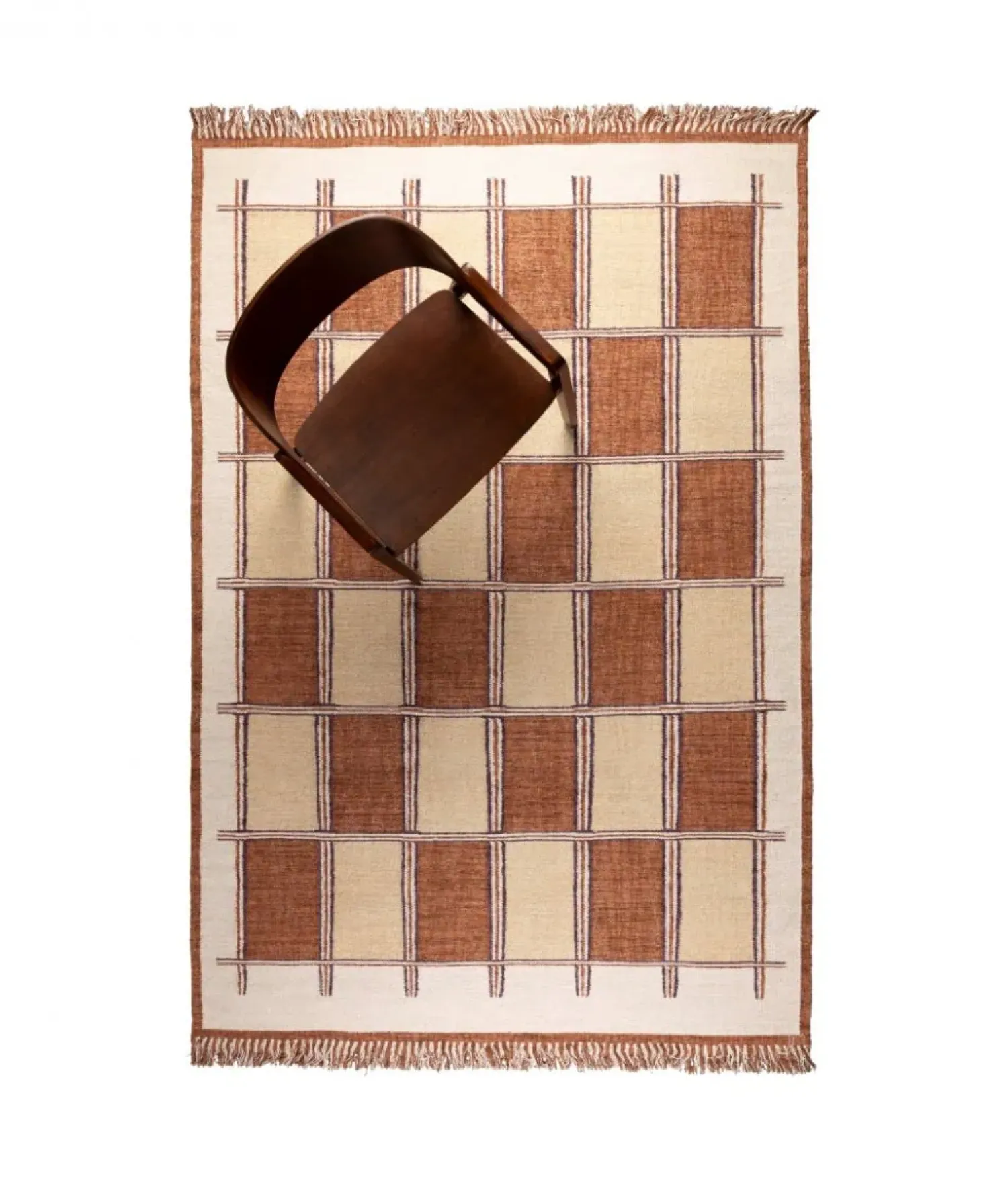 Dutchbone Vloerkleden|Gambit Vloerkleed Terracotta 160x230cm