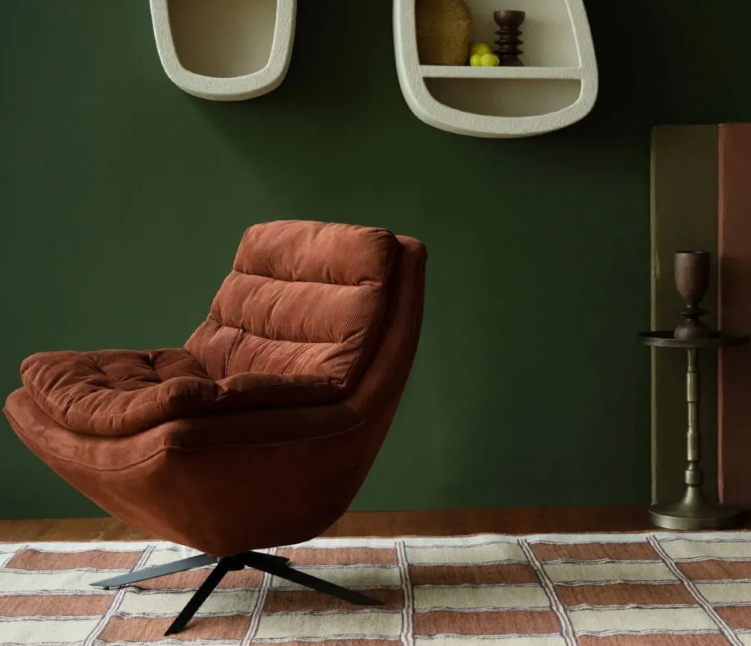 Dutchbone Vloerkleden|Gambit Vloerkleed Terracotta 160x230cm
