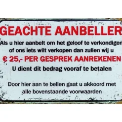 Cavetown Metalen Borden|Geachte aanbeller - metalen bord