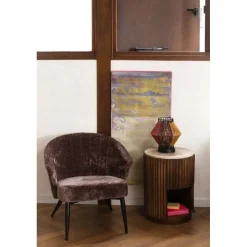 Dutchbone Fauteuils|Georgia Loungestoel Paars