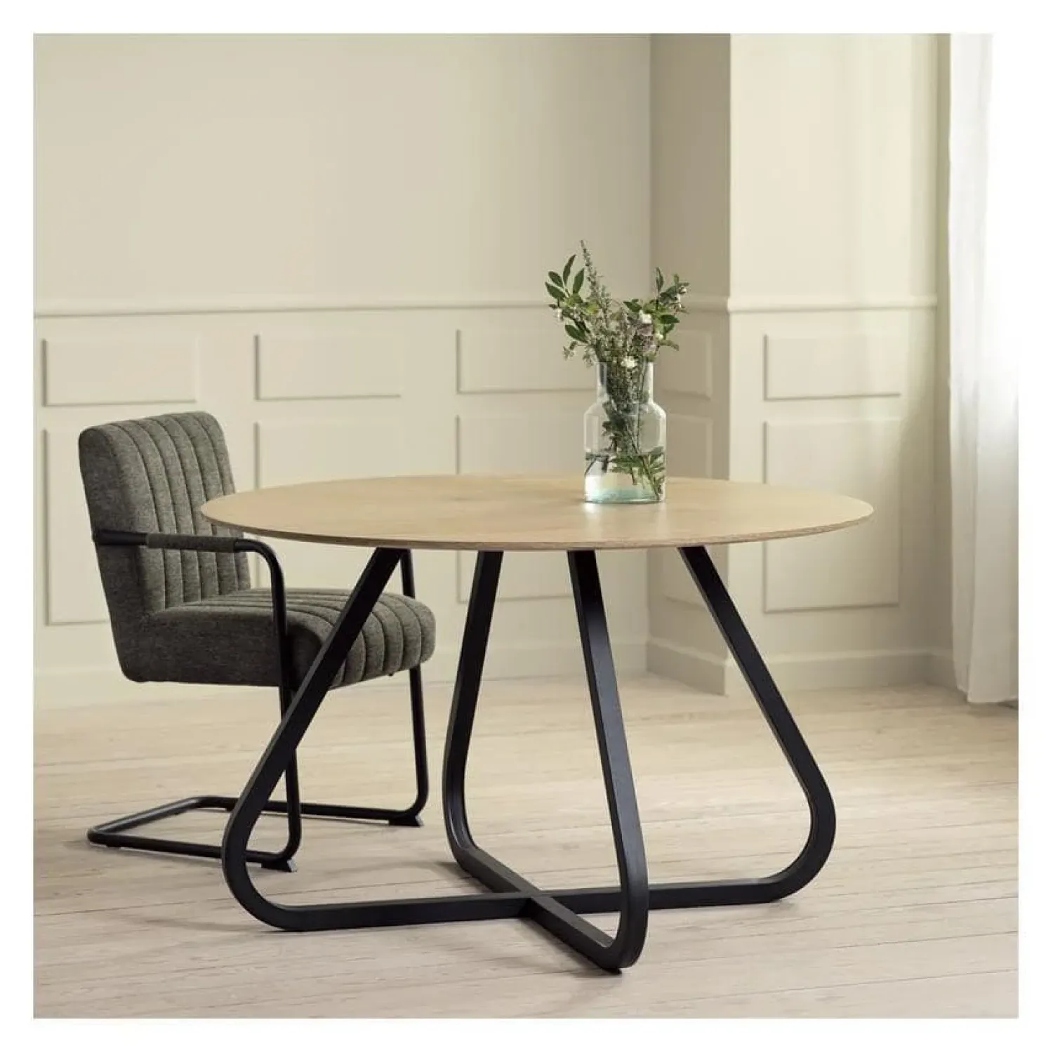LykkeHome Eettafels|Gerard Eettafel rond naturel 120cm