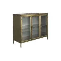 Dutchbone Dressoirs|Industriele Kasten|Gertlush Dressoir Goud 100cm