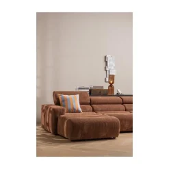 WOOOD Tafellampen|Gigi 1-lichts Tafellamp gehamerd glas bruin 51cm