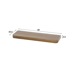 Kalfort Wandplanken|Wandplanken|Giorgia Wandplank Acaciahout Bruin 60cm