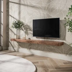 Kalfort Wandplanken|Wandplanken|Giorgia Wandplank hoog Acaciahout Bruin 200cm