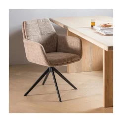 WOOOD Eetkamerstoelen|Grant Eetkamerstoel Zand melange