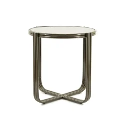 By Boo Bijzettafels|Groovy Bijzettafel rond Bruin 42cm