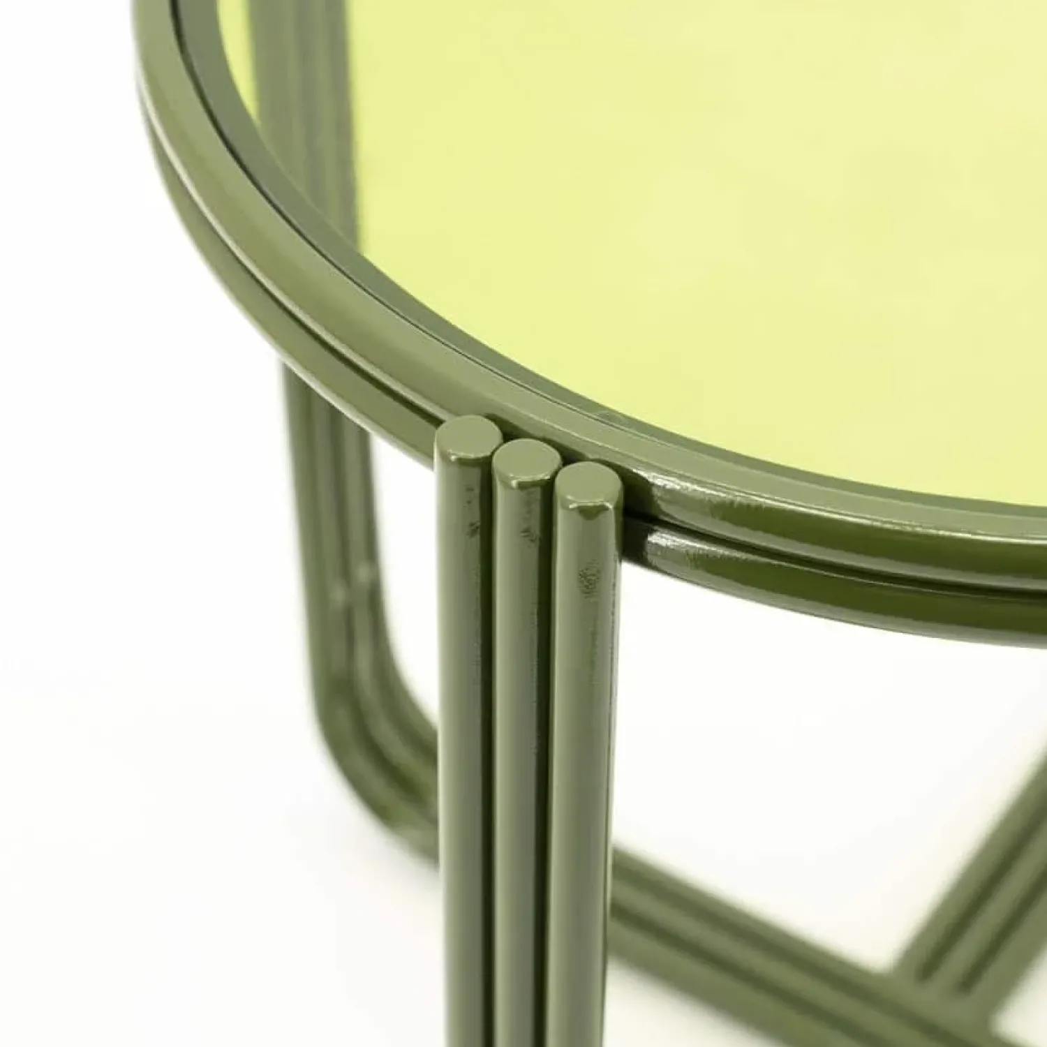 By Boo Bijzettafels|Groovy Bijzettafel rond Groen 42cm
