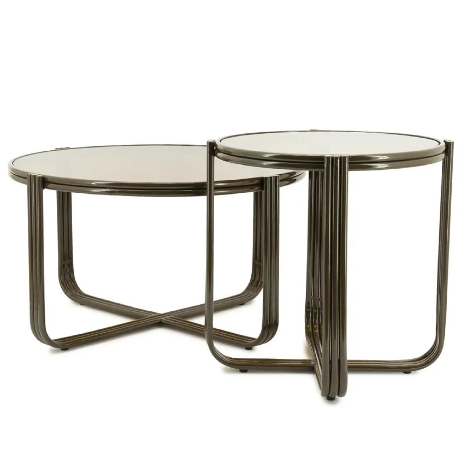 By Boo Salontafels|Groovy Salontafel rond Bruin 63cm