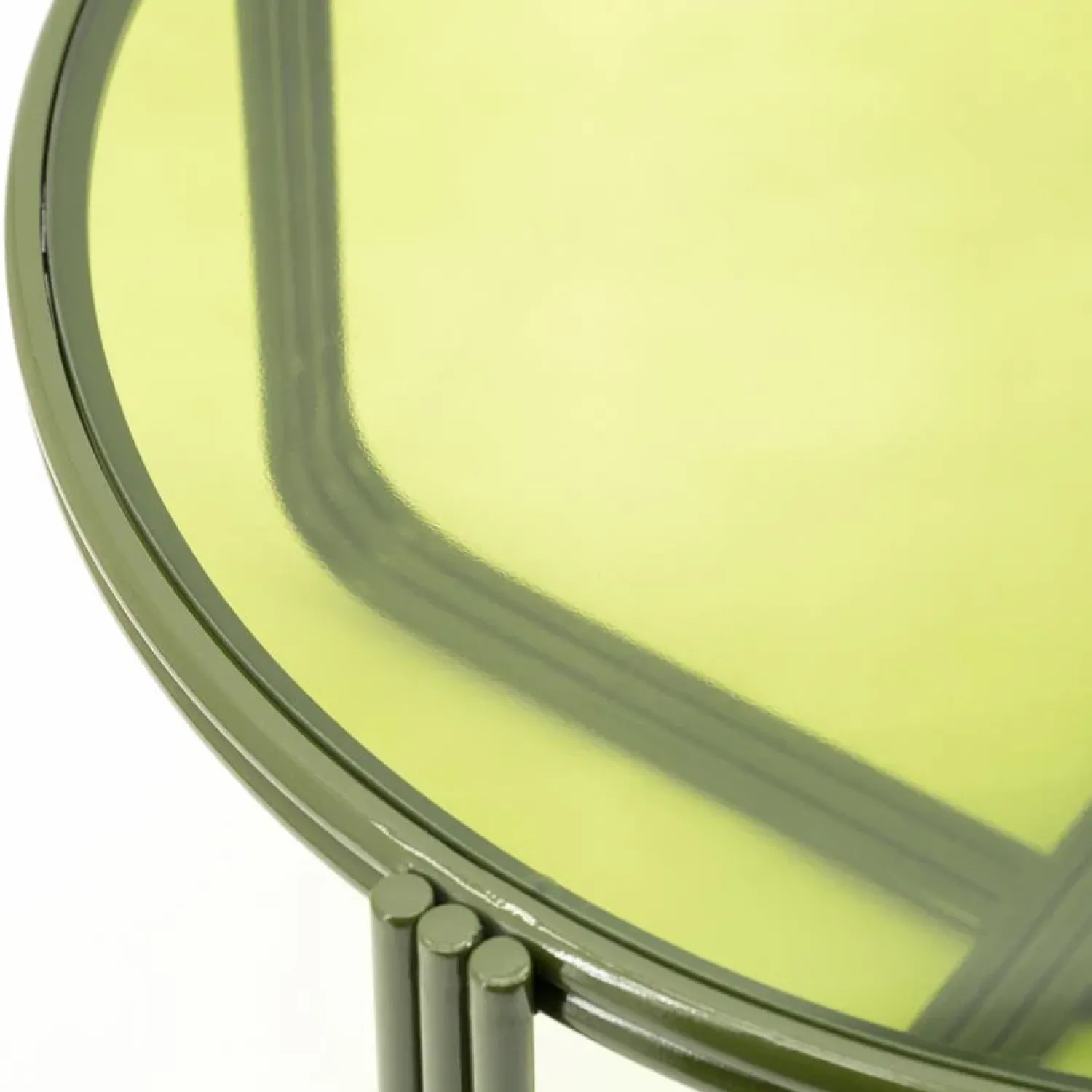 By Boo Salontafels|Groovy Salontafel rond Groen 63cm
