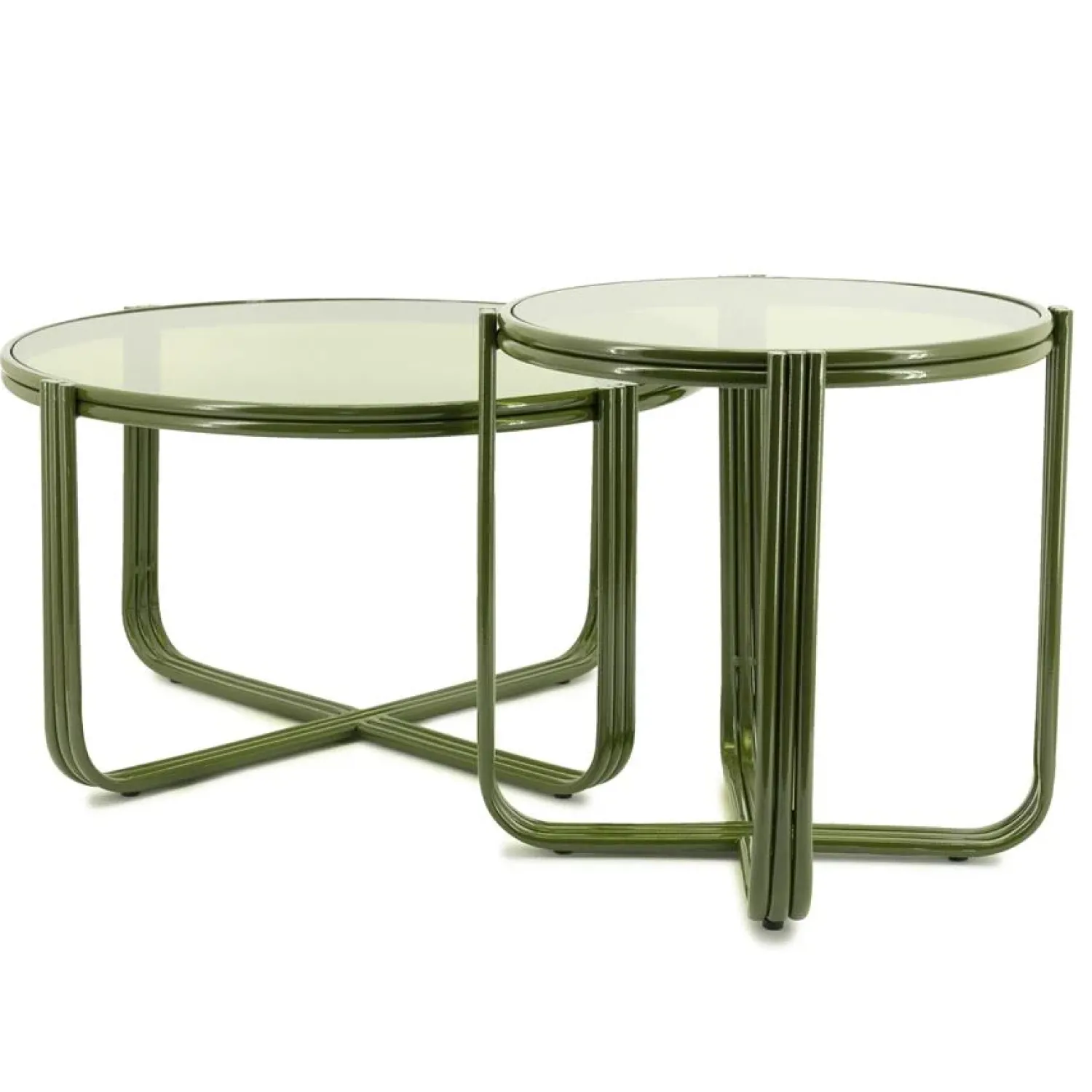 By Boo Salontafels|Groovy Salontafel rond Groen 63cm