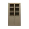 WOOOD Vitrinekasten|Industriele Kasten|Gunnar Buffetkast grenen mud 120 cm