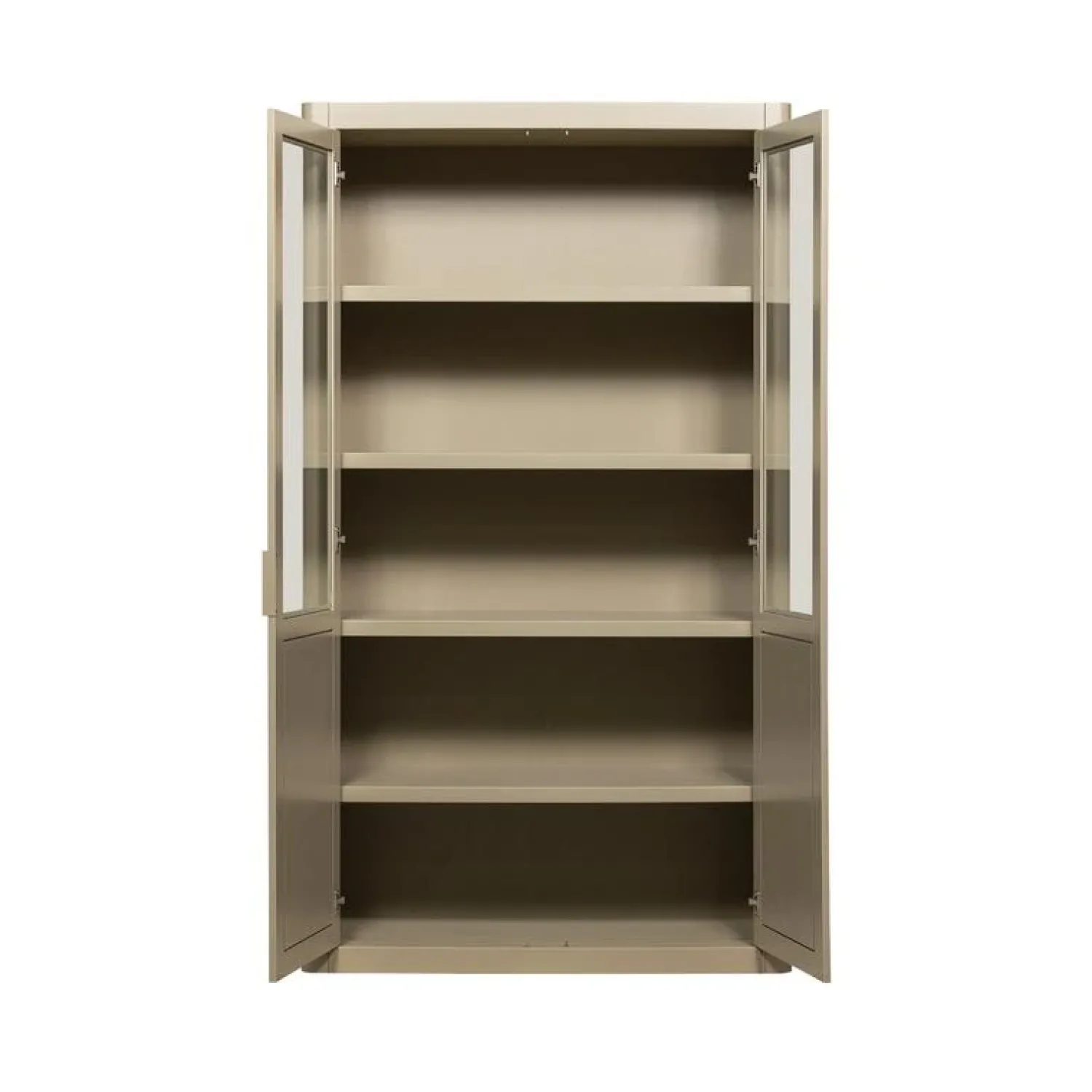 WOOOD Vitrinekasten|Industriele Kasten|Gunnar Buffetkast grenen mud 120 cm