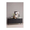 WOOOD Dressoirs|Industriele Kasten|Gunnar Dressoir grenen matzwart 200 cm