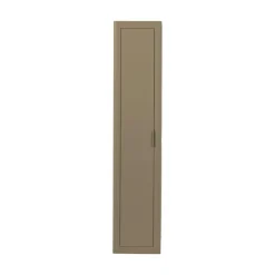 WOOOD Wandkasten|Industriele Kasten|Gunnar Smalle hoge kast grenen mud 45 cm