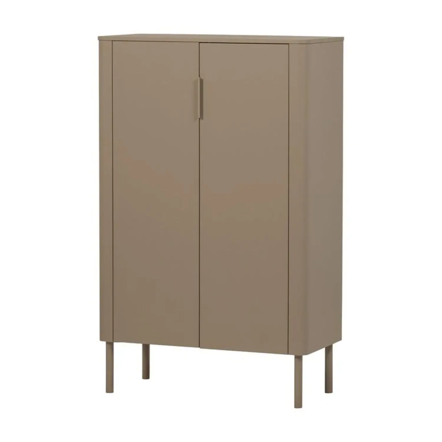 WOOOD Vitrinekasten|Industriele Kasten|Gunnar Vitrinekast grenen mud 85 cm