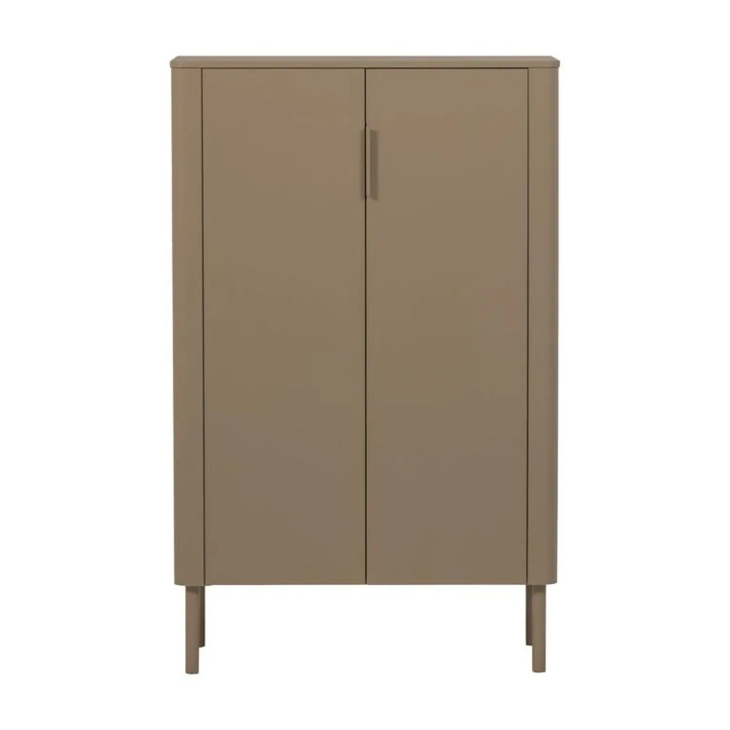 WOOOD Vitrinekasten|Industriele Kasten|Gunnar Vitrinekast grenen mud 85 cm