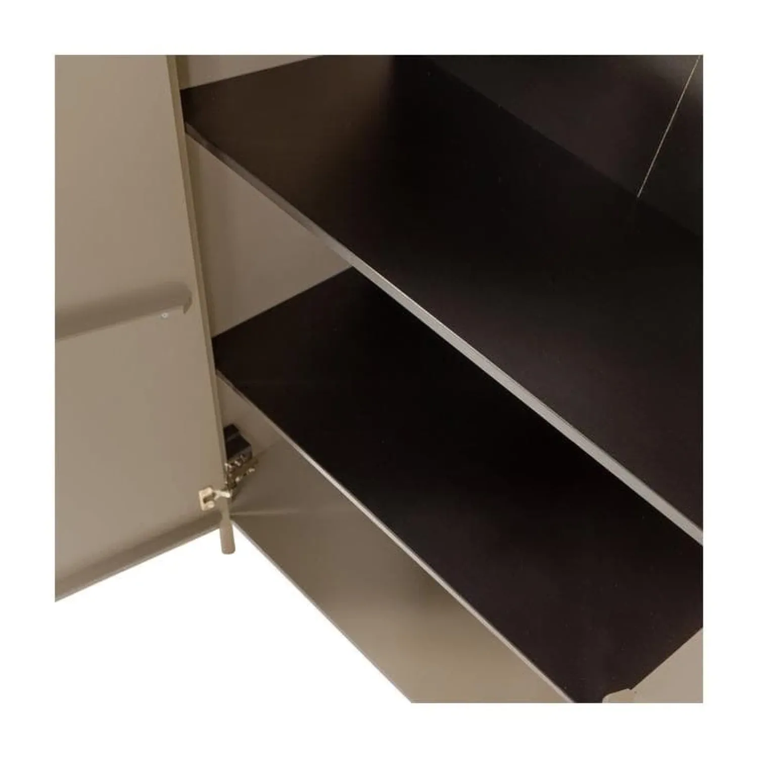 WOOOD Vitrinekasten|Industriele Kasten|Gunnar Vitrinekast grenen mud 85 cm