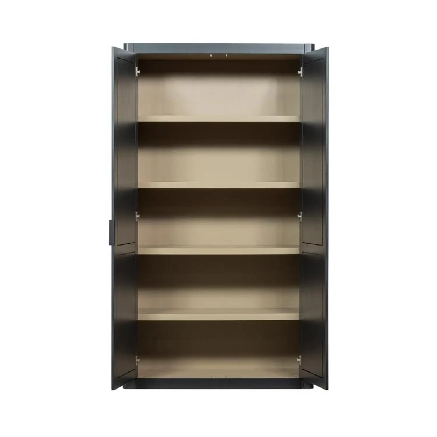 WOOOD Wandkasten|Industriele Kasten|Gunnar Wandkast grenen matzwart/mud 120 cm