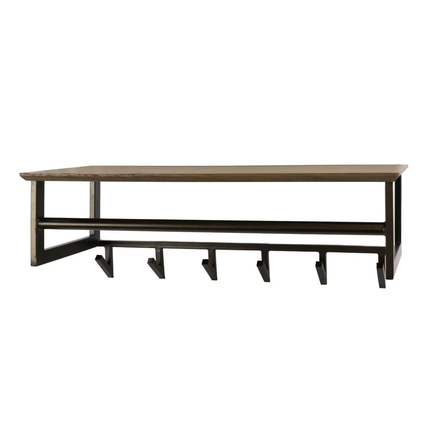 Kalfort Kapstokken|Gustavo Kapstok 6 haken Bruin 80cm