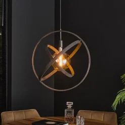 Kalfort Hanglampen|Gyro 1 lichts hanglamp Artic zwart