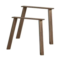 WOOOD Onderstellen|Haarlem 4-standen poot eiken cashmere brown set van 2