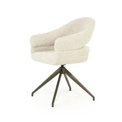 Eleonora Eetkamerstoelen|Hailey Eetkamerstoel Beige stof