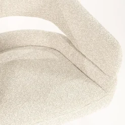 Eleonora Eetkamerstoelen|Hailey Eetkamerstoel Beige stof